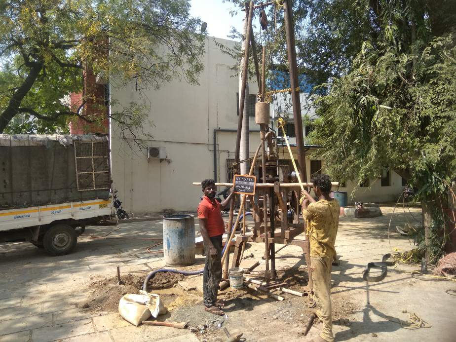 Rotary Drilling using Calyx Rig