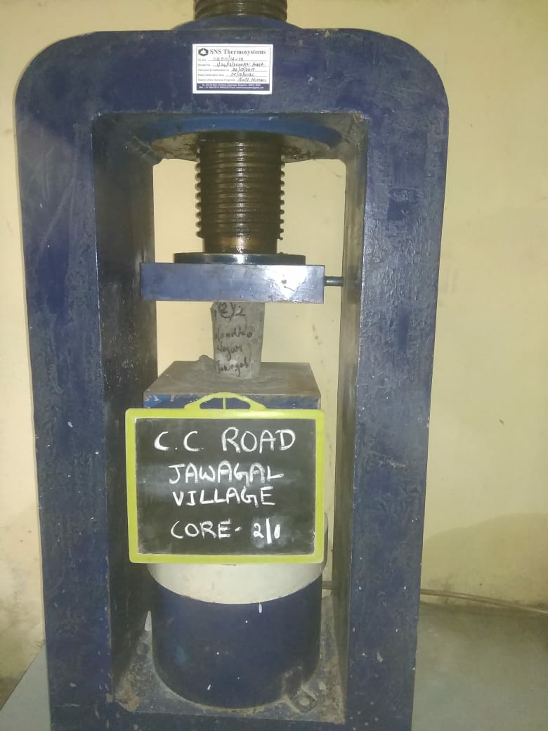 Compressive Strength on Concrete Cores
